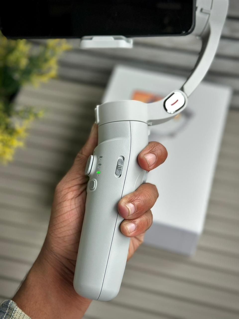 3-Axis Smartphone Gimbal Stabilizer with Tripod & Magnetic Phone Clamp