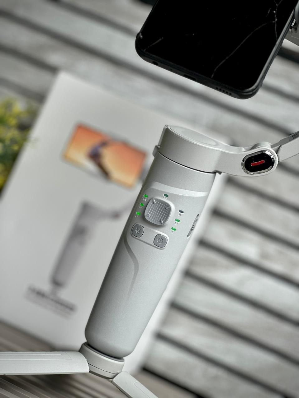 3-Axis Smartphone Gimbal Stabilizer with Tripod & Magnetic Phone Clamp