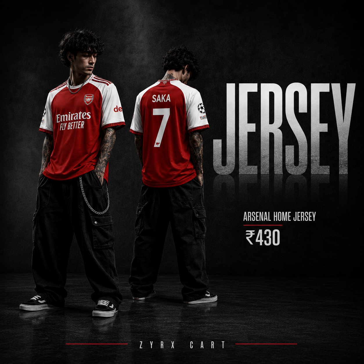 Arsenal Home Football Jersey – Saka #7 Fan Edition