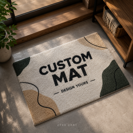 Custom Printed Floor Mat | Personalized Welcome Door Mat | Non-Slip Home Entrance Rug